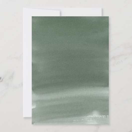 Enregistrer la date Invitation de Forest Mountain (Dos)