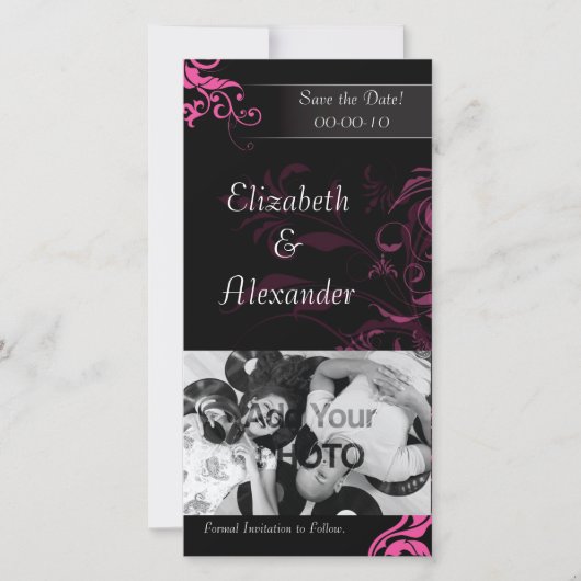 Enregistrer La Date - Invitation De Mariage (Devant)