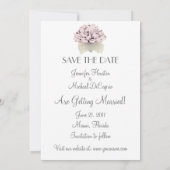 Enregistrer la date ~ Invitations Mariage Roses ro (Dos)