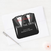 Enregistrer La Date Joyeux Stickers De Mariage Gay (Enveloppe)