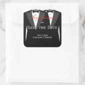 Enregistrer La Date Joyeux Stickers De Mariage Gay (Sac)