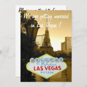 Enregistrer la date Las Vegas Mariage Faire-part (Devant / Derrière)