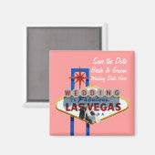 Enregistrer la date Las Vegas Mariage Magnet (Recto/Verso)