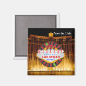 Enregistrer la date Las Vegas Mariage Magnet (Recto/Verso)