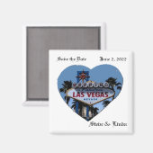 Enregistrer la date Las Vegas Mariage Magnet 2 pou (Recto/Verso)