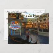 Enregistrer la date Las Vegas Wedding Invitation (Devant / Derrière)