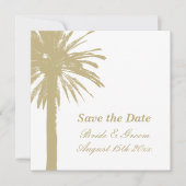 Enregistrer la date les cartes de mariage de plage (Devant)