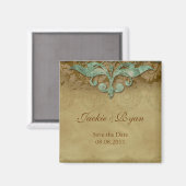Enregistrer la date Magnet Antique Verdigris (Recto/Verso)