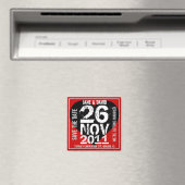 Enregistrer la date Magnet Big Date Rouge (In Situ (Lave-vaisselle))