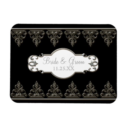 Enregistrer la date Magnet classique baroque araig (Horizontal)
