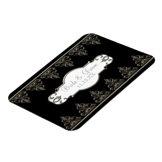 Enregistrer la date Magnet classique baroque araig (Côté Gauche)