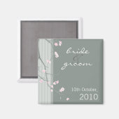 ENREGISTRER LA DATE MAGNET :: fleur de cerisier (Recto/Verso)