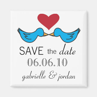 Enregistrer la date Magnet Lovebirds