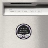 Enregistrer la date Magnet noir et argent (In Situ (Lave-vaisselle))