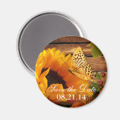 Enregistrer la date Magnet Rustic Country Fall Sun (Recto/Verso)