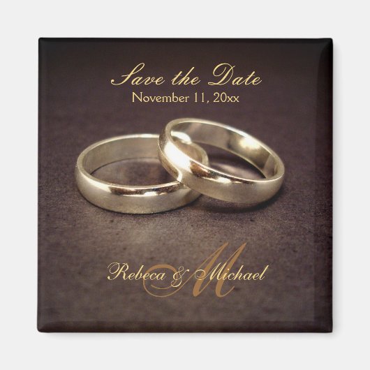 Enregistrer la date - Magnets de la Bande Mariage  (Devant)