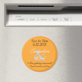 Enregistrer la date Magnets orange (In Situ (Lave-vaisselle))