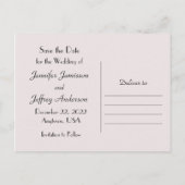 Enregistrer la date Mariage carte postale Faire-pa (Dos)