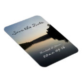 Enregistrer la date Mariage Magnet Lake au coucher (Côté Droit)