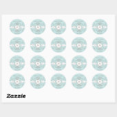 Enregistrer la date Mariage Stickers Monogramme Br (Feuille)