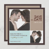 Enregistrer la date Modern Blocks Faire-part photo (Devant / Derrière)