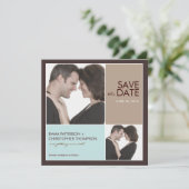 Enregistrer la date Modern Blocks Faire-part photo (Debout devant)