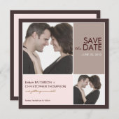 Enregistrer la date Modern Blocks Faire-part photo (Devant / Derrière)