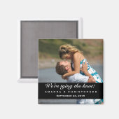 Enregistrer la date Moderne Magnet noir & blanc (Recto/Verso)