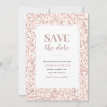 Enregistrer la date Mosaic Dusty Pink Invitation