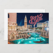 Enregistrer la date personnalisée Las Vegas carte (Devant / Derrière)