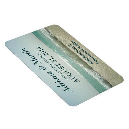 enregistrer la date plage vagues magnets (Côté Droit)