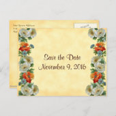 Enregistrer la date Poppies Cornflowers Carte post (Devant / Derrière)