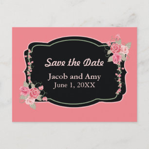 Enregistrer la date Pretty Rose Floral Faire-part 