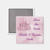 Enregistrer la date Princesse Mariage Magnets (Recto/Verso)