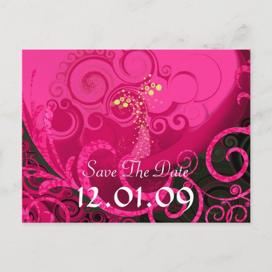 Enregistrer la date Rasberry Cala Lily Carte posta (Devant)