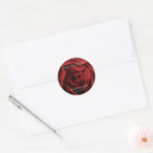 Enregistrer la date Red Rose Wedding Stickers (Enveloppe)