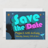 Enregistrer la date Retour aux 80s Invitation du p (Devant)