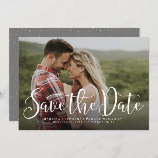Enregistrer la date simple script carte photo hori (Devant / Derrière)