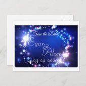 Enregistrer La Date Sparkle Invitation Faire-part (Devant / Derrière)