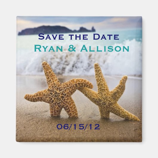 Enregistrer la date Starfish Couple Magnet (Devant)