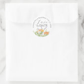 Enregistrer La Date Stickers Mariage Fleurs sauvag (Sac)