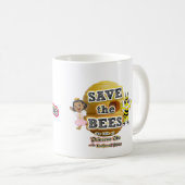 Enregistrer la Mug personnalisable des abeilles (Devant droit)