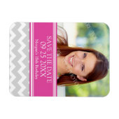 Enregistrer la photo Date Anniversaire Magnet Grey (Horizontal)