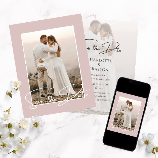 Enregistrer la photo de date Faire-part Mariage él