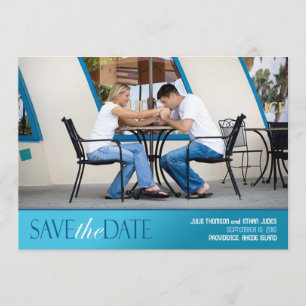 Enregistrer la photo de la date Carte moderne à pl