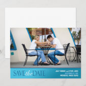 Enregistrer la photo de la date Carte moderne à pl (Devant / Derrière)