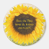 Enregistrer le aimant de tournesol Date (Devant)