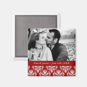 Enregistrer le aimant Mariage photo Date (Recto/Verso)