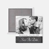Enregistrer le aimant Mariage photo Date (Recto/Verso)