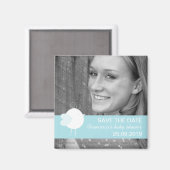 Enregistrer le Baby shower de date Magnets photo p (Recto/Verso)